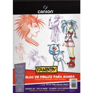 bloc de dibujo para manga menina