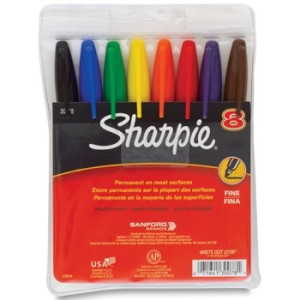 caneta permanente sharpie 08 cores