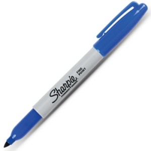 caneta permanente sharpie azul site