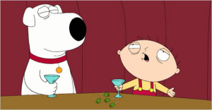 Stewie e Brian.