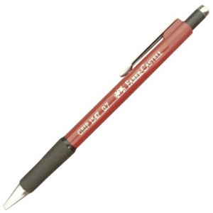 lapiseira faber castell 0.7 vermelha