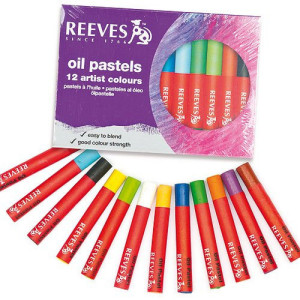 Pastel Oleoso Escolar Reeves 12 Cores