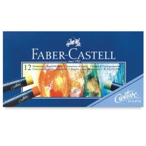 pastel oleoso faber castell 12 cores