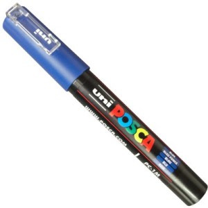 caneta posca pc 1m blue