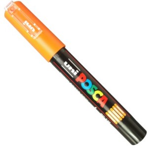 caneta posca pc 1m orange