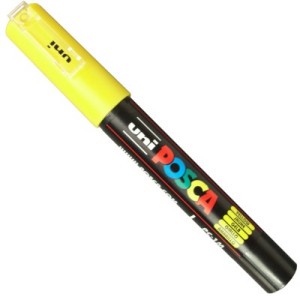 caneta posca pc 1m yellow