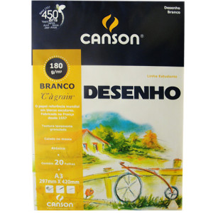 Bloco de Papel Canson A3 180g