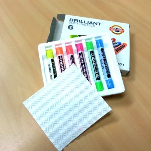 Giz Pastel Seco Fluor 02