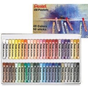 Pastel Oleoso com 50 cores Pentel