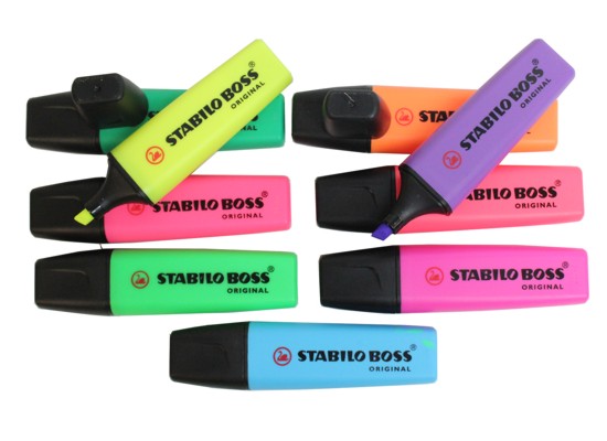marca texto stabilo boss