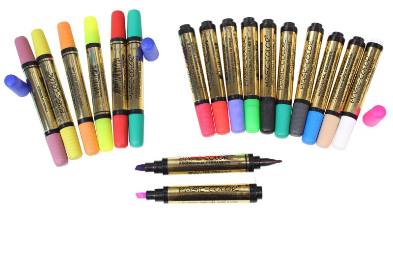 marcador caneta magic color permanente
