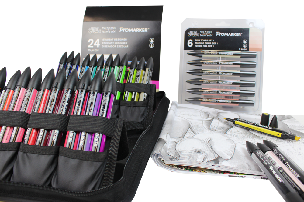 promarker marcador winsor newton avulsa estojos