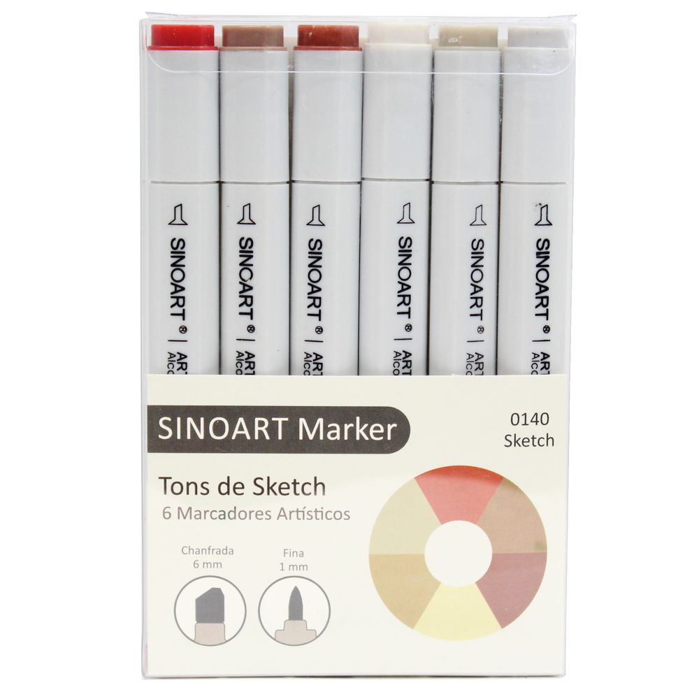 marcador sinoart tons sketch marker